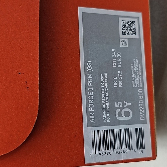 Nike Air Force 1 PRM Little Accra 6.5Y=Wmn size 8 - Picture 6 of 7